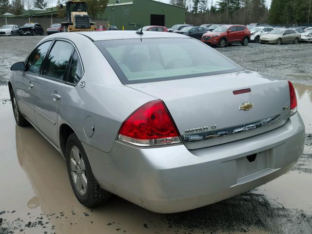 2G1WT58K479172934 - 2007 CHEVROLET IMPALA LT SILVER photo 3