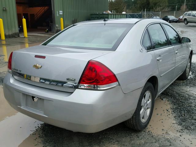 2G1WT58K479172934 - 2007 CHEVROLET IMPALA LT SILVER photo 4