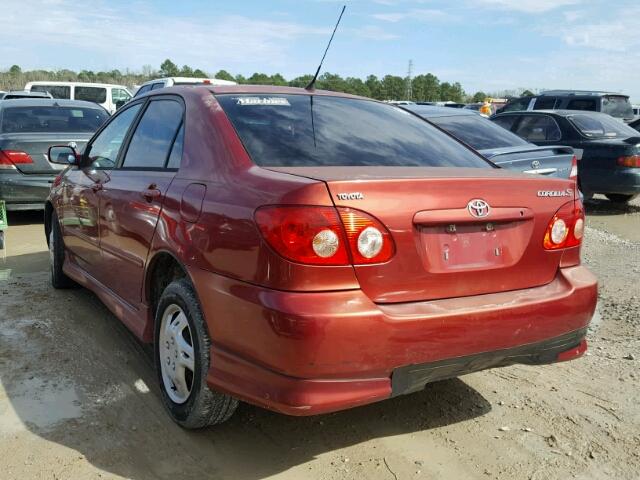 1NXBR32E05Z351401 - 2005 TOYOTA COROLLA CE RED photo 3