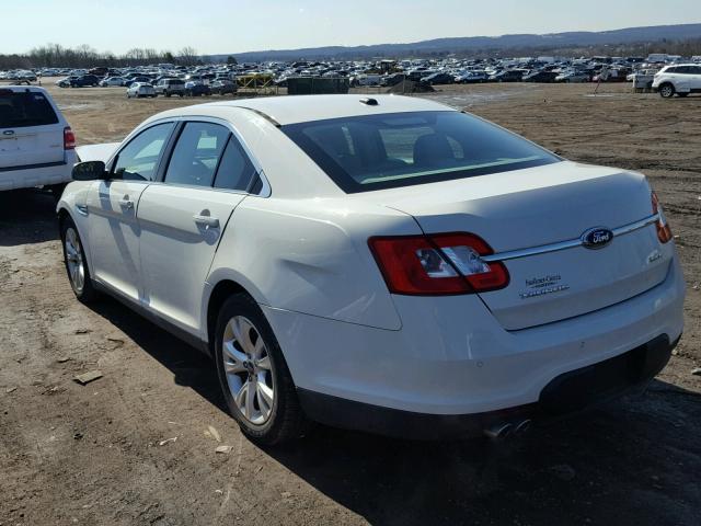 1FAHP2EW6AG167016 - 2010 FORD TAURUS SEL WHITE photo 3