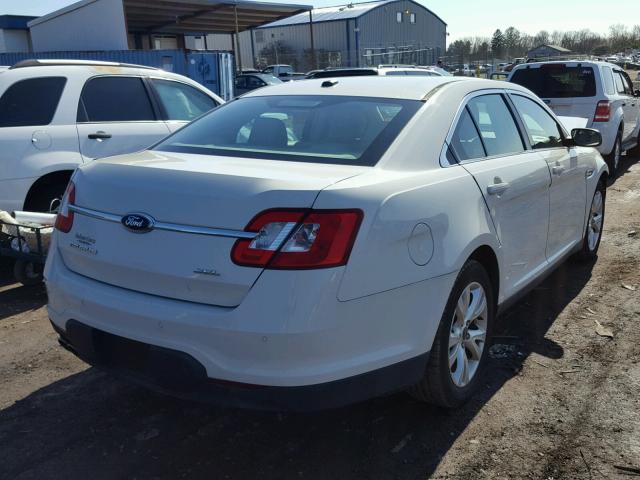 1FAHP2EW6AG167016 - 2010 FORD TAURUS SEL WHITE photo 4