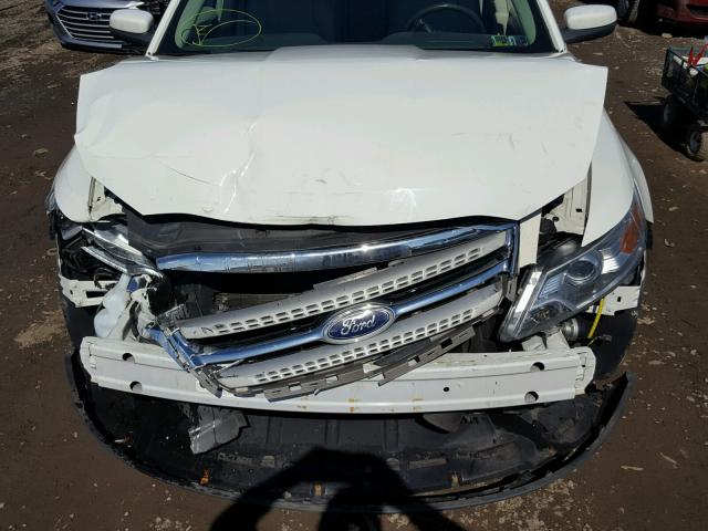 1FAHP2EW6AG167016 - 2010 FORD TAURUS SEL WHITE photo 7