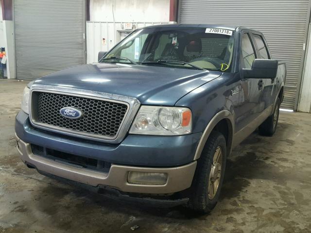 1FTPW12545FA97459 - 2005 FORD F150 SUPER BLUE photo 2