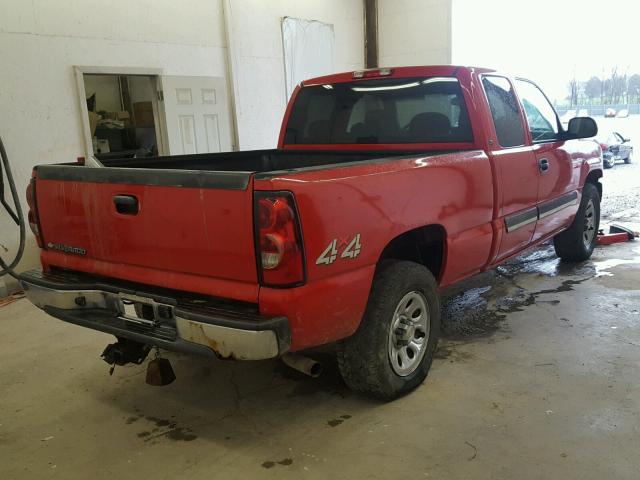 1GCEK19B86E162173 - 2006 CHEVROLET SILVERADO RED photo 4