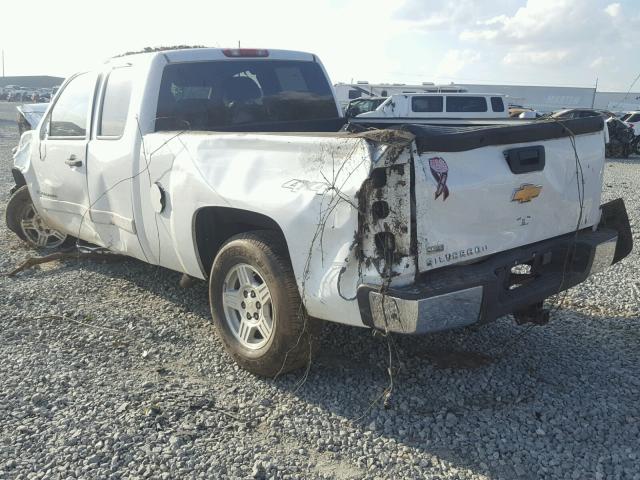 1GCEK19097E502253 - 2007 CHEVROLET SILVERADO WHITE photo 3