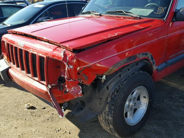 1J4FF48S1YL103082 - 2000 JEEP CHEROKEE S RED photo 9