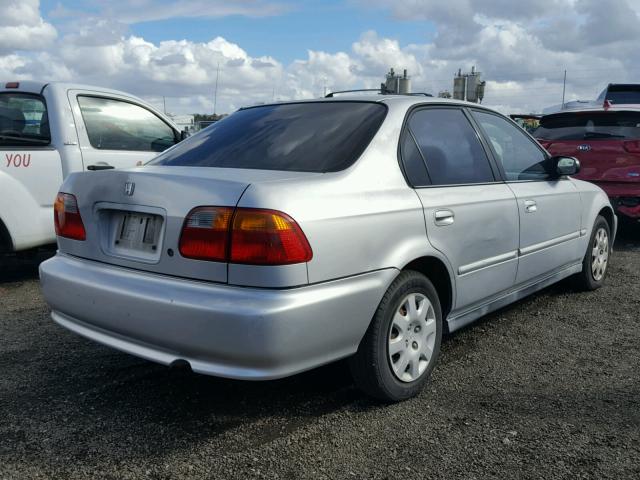 2HGEJ661XYH546075 - 2000 HONDA CIVIC BASE SILVER photo 4