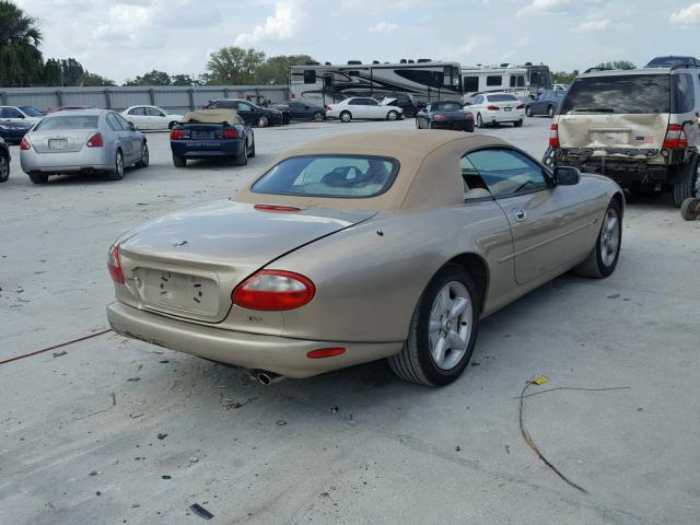 SAJGX224XWC028189 - 1998 JAGUAR XK8 BEIGE photo 4