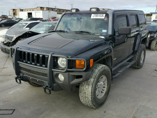 5GTDN13E478237336 - 2007 HUMMER H3 BLACK photo 2