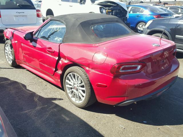 JC1NFAEK0H0104436 - 2017 FIAT 124 SPIDER RED photo 3