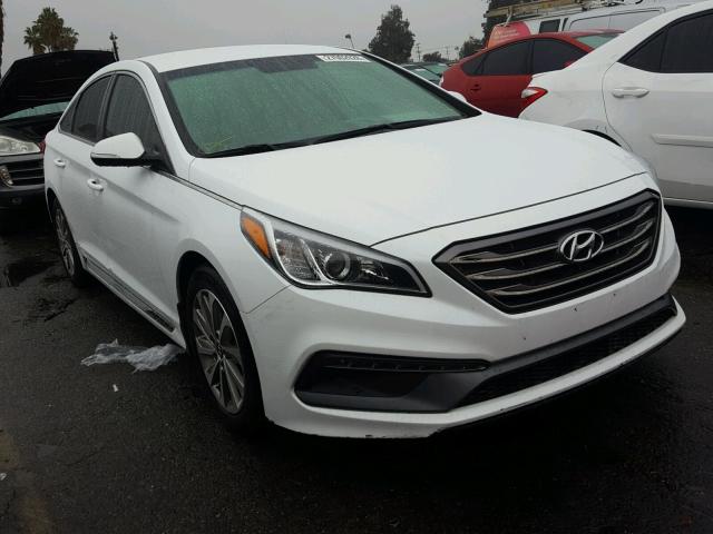 5NPE34AF7GH390096 - 2016 HYUNDAI SONATA SPO WHITE photo 1