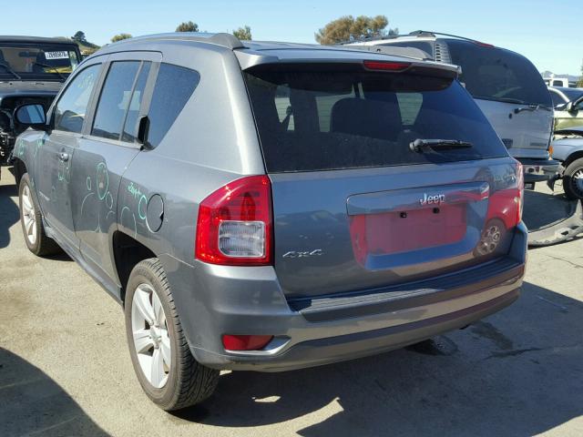 1C4NJDBBXCD583103 - 2012 JEEP COMPASS SP GRAY photo 3