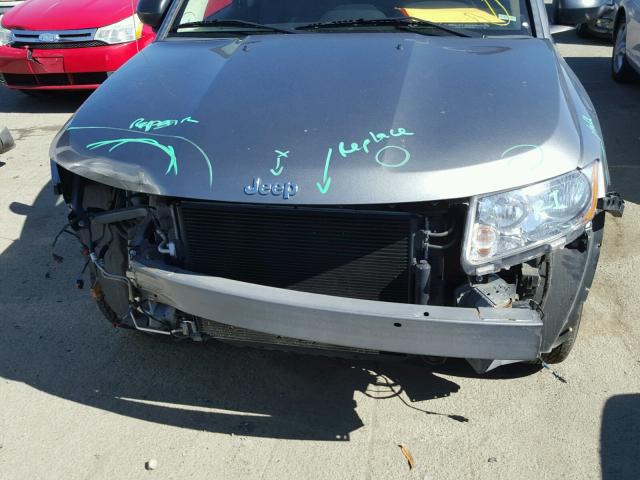 1C4NJDBBXCD583103 - 2012 JEEP COMPASS SP GRAY photo 9