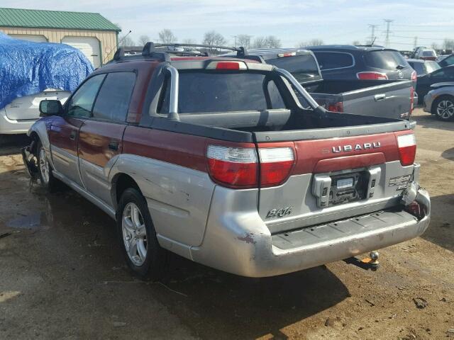 4S4BT62C236112127 - 2003 SUBARU BAJA SPORT TWO TONE photo 3