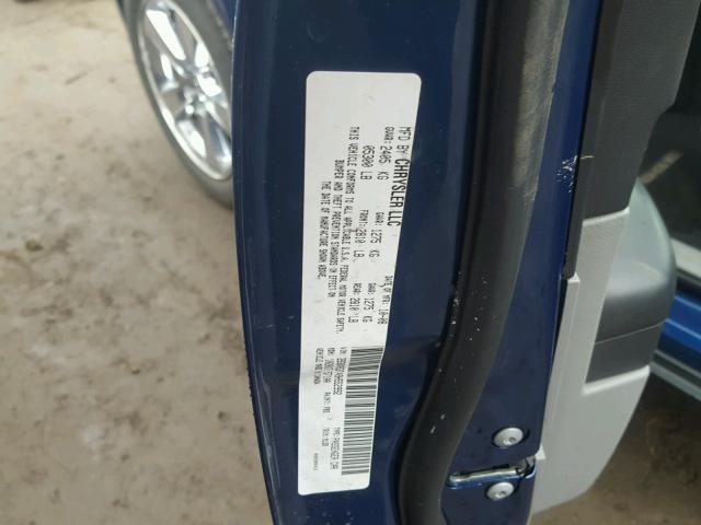 2B3KA53T49H552992 - 2009 DODGE CHARGER R/ BLUE photo 10