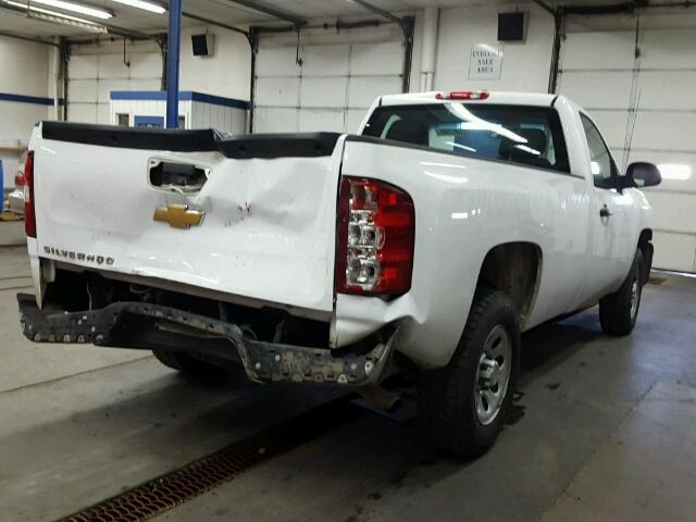 1GCNKPEX8DZ254670 - 2013 CHEVROLET SILVERADO WHITE photo 4