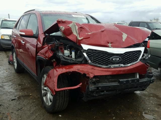 5XYKT4A27BG056408 - 2011 KIA SORENTO BA RED photo 1