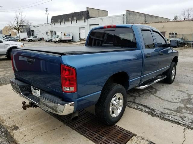 3D7KS28C35G837959 - 2005 DODGE RAM 2500 S BLUE photo 4