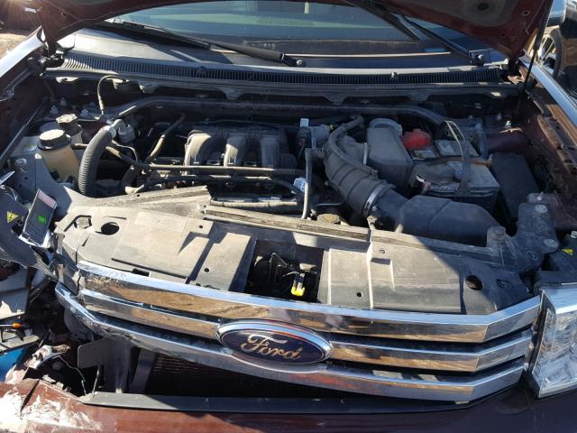 2FMGK5DC6ABA29217 - 2010 FORD FLEX LIMIT BROWN photo 7