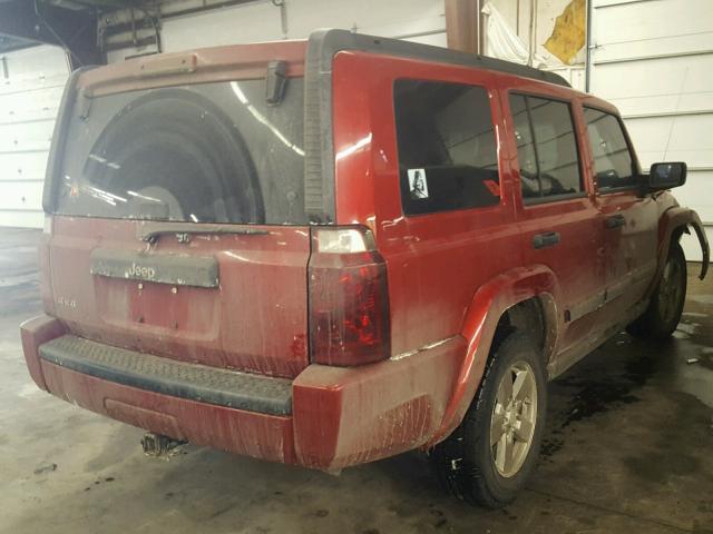 1J8HG48N86C145535 - 2006 JEEP COMMANDER წითელი ფოტო 3