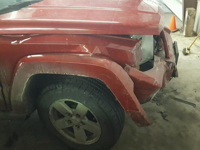 1J8HG48N86C145535 - 2006 JEEP COMMANDER წითელი ფოტო 9