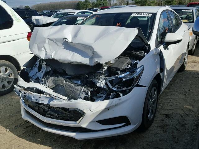 1G1BC5SM2H7273577 - 2017 CHEVROLET CRUZE LS WHITE photo 2