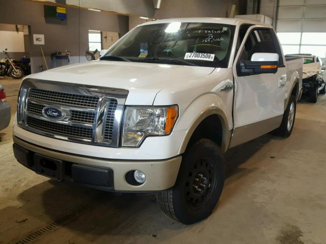 1FTFW1CV8AFC56195 - 2010 FORD F150 SUPER WHITE photo 2