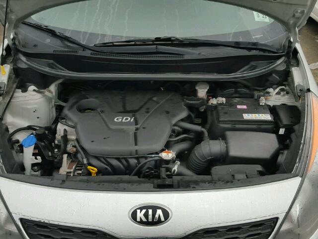 KNADN5A35F6445569 - 2015 KIA RIO EX SILVER photo 7