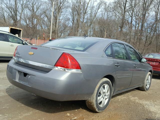 2G1WT58K069338333 - 2006 CHEVROLET IMPALA LT GRAY photo 4