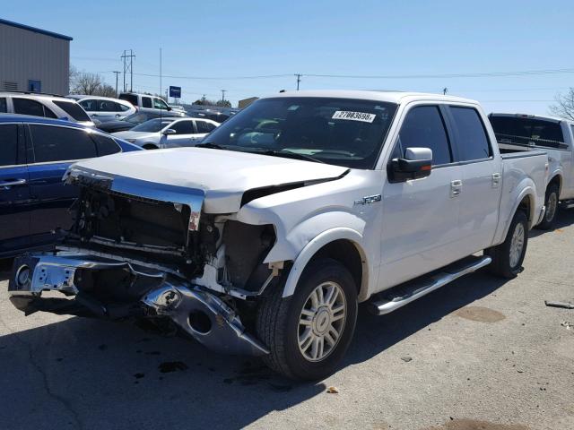 1FTFW1CV1AKE45973 - 2010 FORD F150 SUPER WHITE photo 2