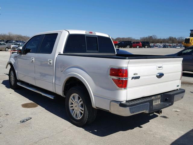 1FTFW1CV1AKE45973 - 2010 FORD F150 SUPER WHITE photo 3