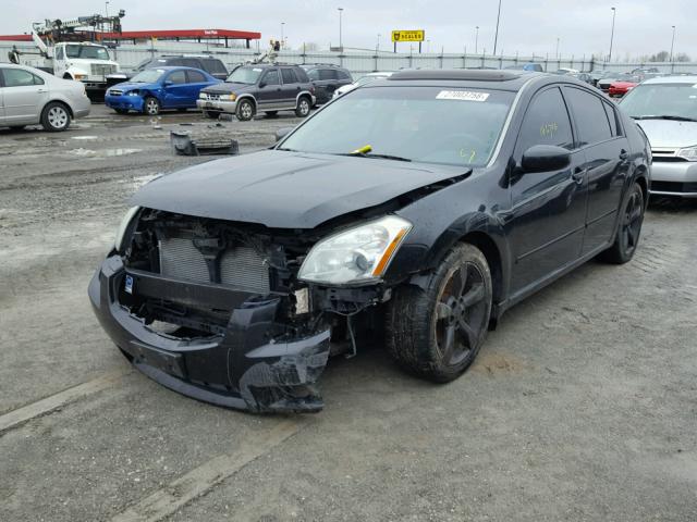 1N4BA41E78C818039 - 2008 NISSAN MAXIMA SE BLACK photo 2