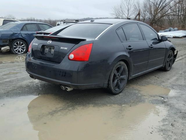 1N4BA41E78C818039 - 2008 NISSAN MAXIMA SE BLACK photo 4