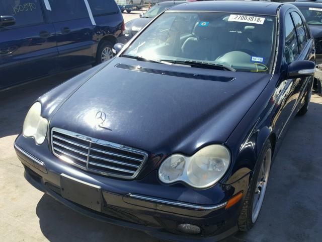 WDBRF52H56A870026 - 2006 MERCEDES-BENZ C GENERATI BLACK photo 2