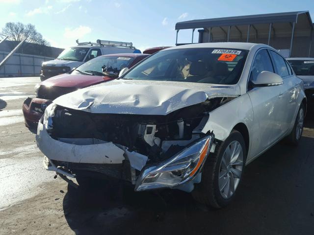 2G4GK5EX7E9214925 - 2014 BUICK REGAL WHITE photo 2