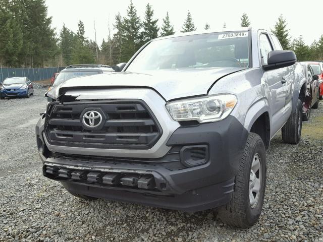 5TFRX5GN1GX073378 - 2016 TOYOTA TACOMA ACC SILVER photo 2