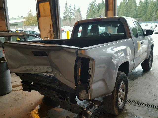 5TFRX5GN1GX073378 - 2016 TOYOTA TACOMA ACC SILVER photo 4