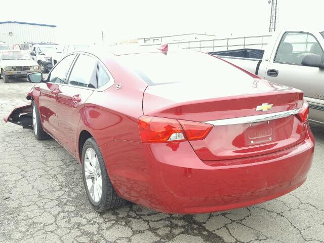 2G1115SL8F9162973 - 2015 CHEVROLET IMPALA LT RED photo 3