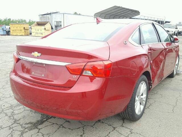 2G1115SL8F9162973 - 2015 CHEVROLET IMPALA LT RED photo 4