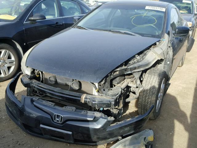 1HGCM82654A006668 - 2004 HONDA ACCORD EX BLACK photo 2