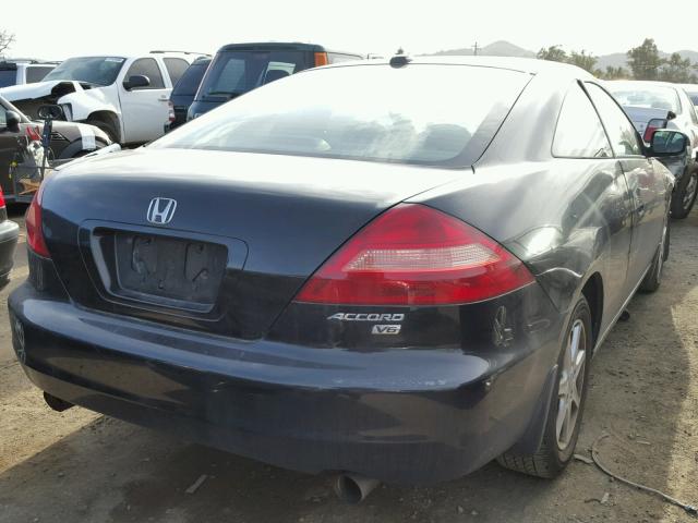 1HGCM82654A006668 - 2004 HONDA ACCORD EX BLACK photo 4