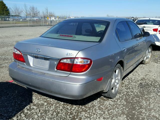 JNKCA31A11T019464 - 2001 INFINITI I30 SILVER photo 4