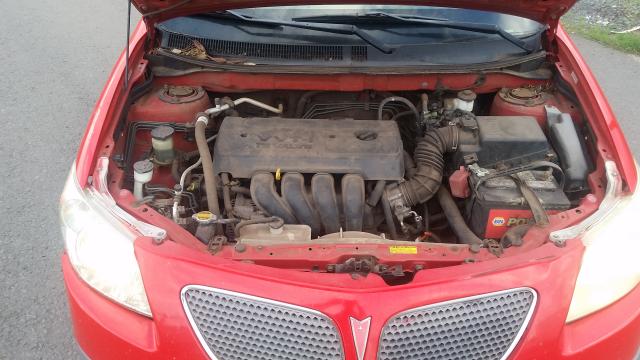 5Y2SL63855Z458284 - 2005 PONTIAC VIBE RED photo 7