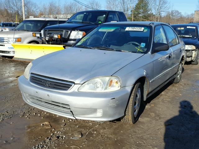 2HGEJ6618YH550187 - 2000 HONDA CIVIC BASE SILVER photo 2