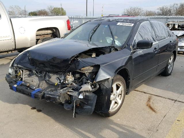 1HGCM56795A026540 - 2005 HONDA ACCORD EX BLACK photo 2