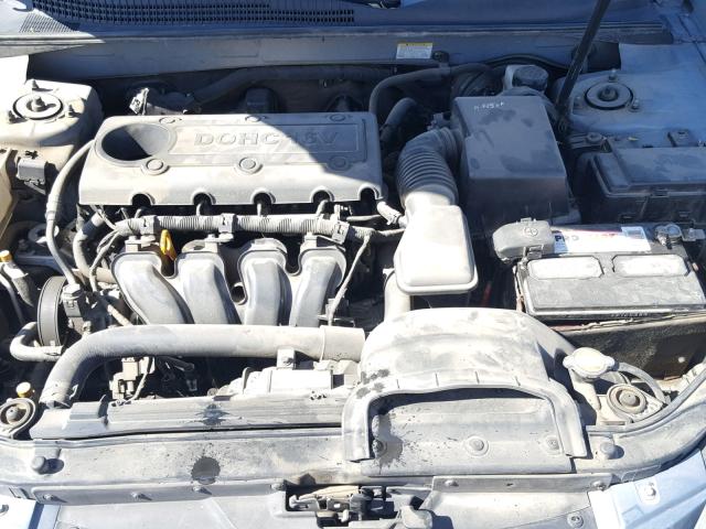 5NPET46C89H450596 - 2009 HYUNDAI SONATA GLS SILVER photo 7