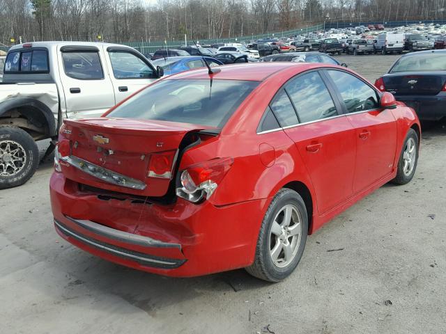 1G1PF5SC6C7290539 - 2012 CHEVROLET CRUZE LT RED photo 4