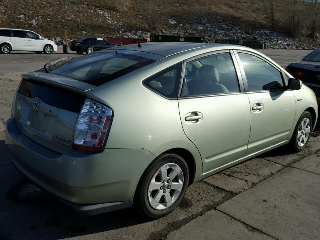 JTDKB20U083423852 - 2008 TOYOTA PRIUS GREEN photo 4