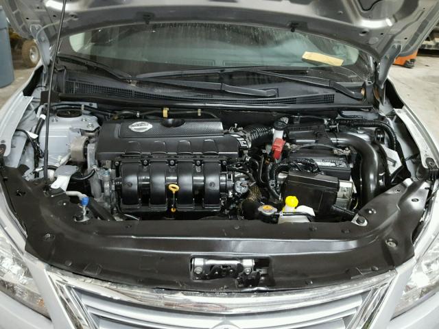 3N1AB7APXDL735549 - 2013 NISSAN SENTRA S SILVER photo 7