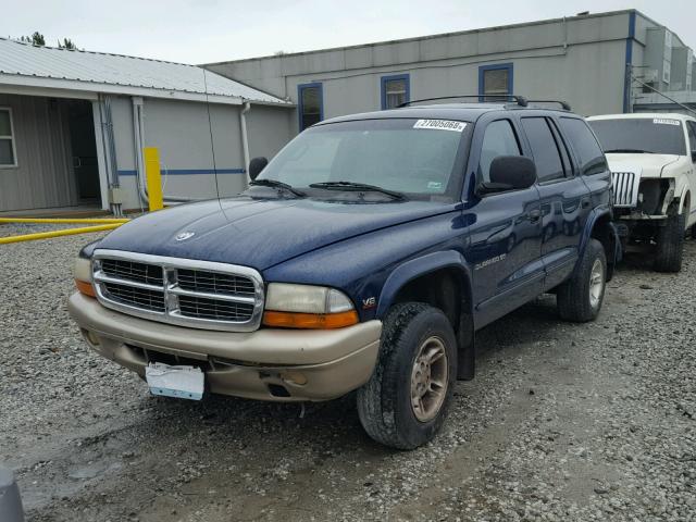 1B4HS28Y1XF664525 - 1999 DODGE DURANGO BLUE photo 2